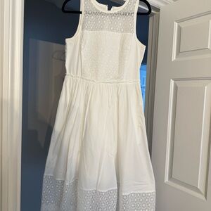 Eliza J White Lace Formal Kids Dress